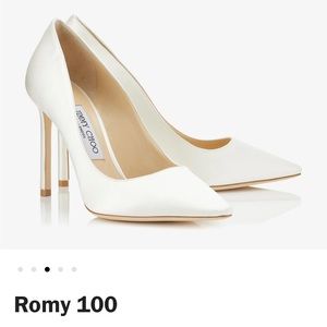 Jimmy Choo - Romy 100 white satin pump